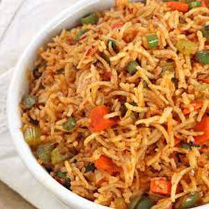 Singapore Chicken Fried Rice