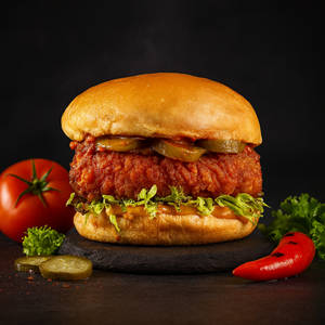 Temperature Paneer Burger