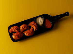 Beef peri peri fried momos [5 pieces]