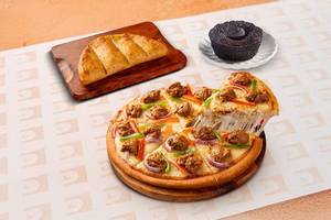 The Celebration Combo (Non-Veg Pizza + Garlic Bread) & Free Choco Lava