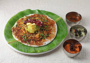 Open Butter Masala Dosa