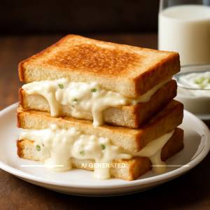 Ice cream rabdi cheese sandwich