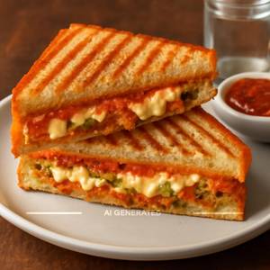 Schezwan cheese sandwich
