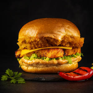 Tandoori Peri Peri Chicken Burger