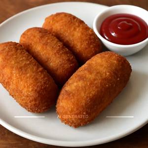 Railway Chicken Cutlets (4 Pieces) (250 Gms)