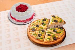 Freedom Feast (Veg) Duo (Veg Pizza + Cake)