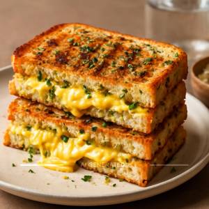 Cheese garlic sandwich