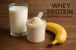 Whey Protein with Milk and Banana