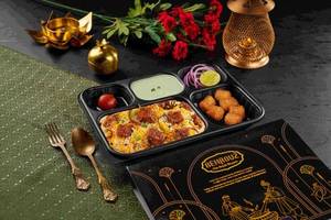 Raaz-e-Kali Mirch Paneer Thali with Kebabs(Pepper Paneer Biryani)