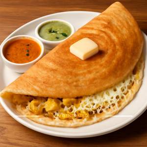 Masala Dosa ( medium )with butter masala dosa cheese masala dosa