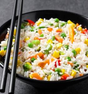 Mushroom Corn Fried Rice 