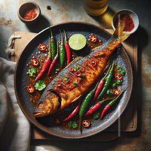 Pan Fried Chilli Fish 