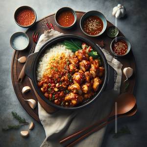 Pot Rice Chicken [Hot Garlic]