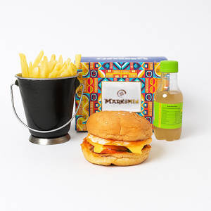 MM Veggie Burger With Fries And Masala Shikanji (bottled)