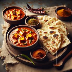 Half Shahi Paneer + 4 Tandoori Roti