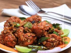 Boneless Andhra Chicken (Spicy)