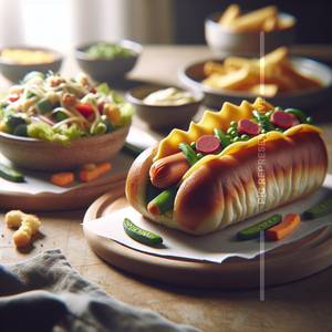 Veg Cheese Hot Dog