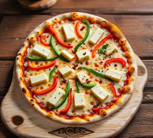 Vegetable paneer pizza