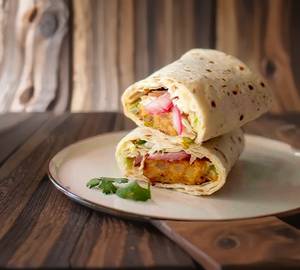 Aloo tikki wrap
