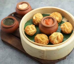 Veg fry momos [5 pieces]