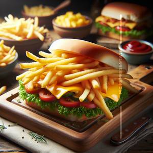Cheese Fries Sandwich 