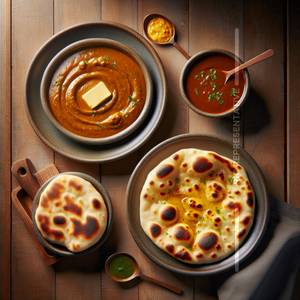 2 Butter Naan + Gravy
