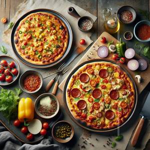 12" Large Achari Pizza (8 Slices) 