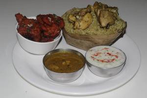 Chicken Biriyani + Kabab (100g)