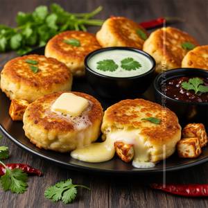 Butter & Cheese Paneer Patties