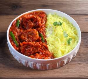 Soya Chaap Rice