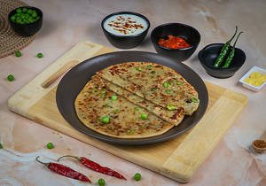 2 Whole Wheat Aloo Matar Paratha
