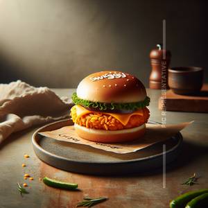 Veggle Crispy Cheese burger