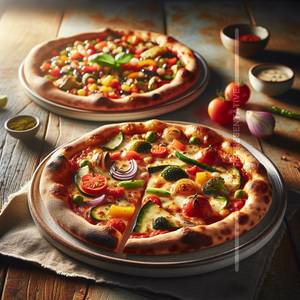 7" Regular Veg Stack Pizza