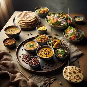 10 Roti + 1 Sabji + 1 Dal + Salad 