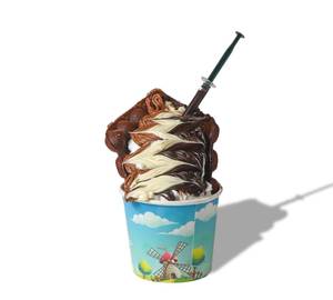 The Triple Chocolate Bubble Waffle