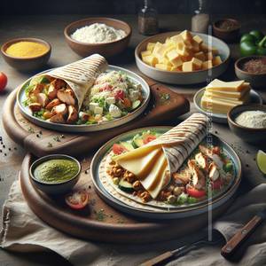 Cheese Chicken Shwarma