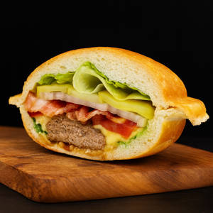 Fat Spaceman UFO Burger (pork)