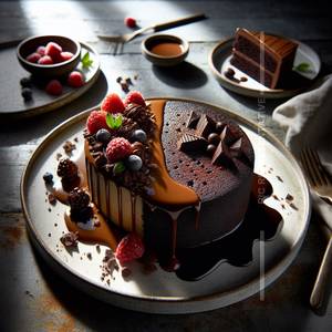 Eggless Chocolate Cake (500 gms)