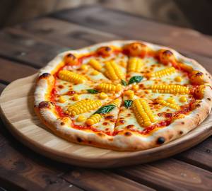 Sweet corn pizz