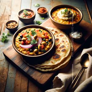 Aloo Parantha With Aloo Rasa Sabji Delhi Style
