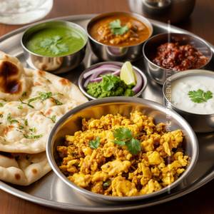 Egg Kolhapuri Thali