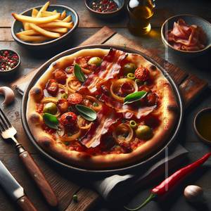 7" Regular 5 Peppar Pizza