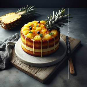 Eggless Pineapple Cake (500 gms)