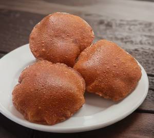 Nachni.moong Dal.jowar.littl Bite Gehun With Methi Puri 5 Piece Sabji As Per Availability+Bundi Raya