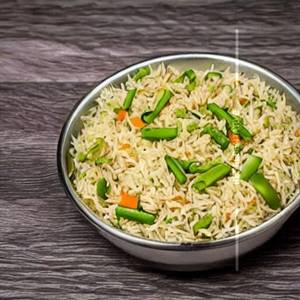 Veg soyabin rice