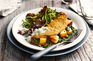 Omelette With Paneer And Veggies