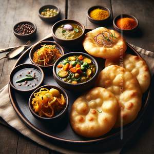 Poori With Aloo Ki Sabzi