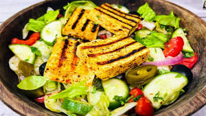 Grilled Paneer Salad