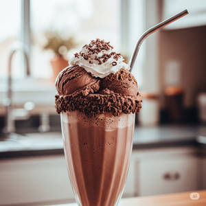 CHOCOLATE ICE CREAM MILKSHAKE