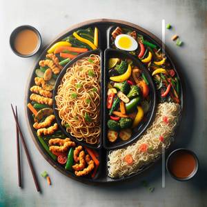Veg Sizzler With Noodles